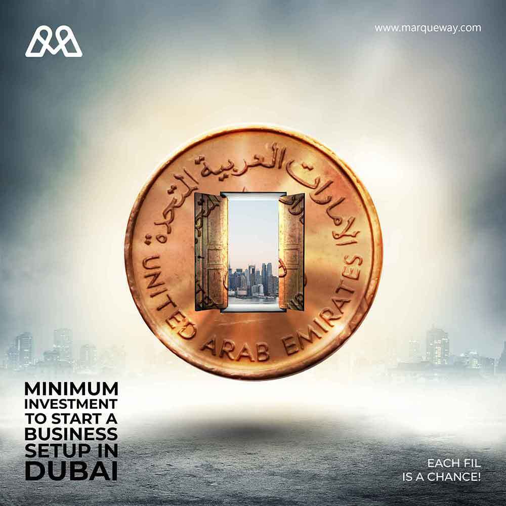 Minimum investment to start a business setup in Dubai